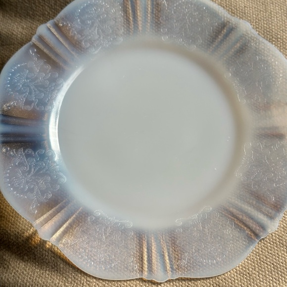 Vintage Macbeth-Evans American Sweetheart Opulent Glass Salad Plate.Set of 4-6in - Picture 5 of 8